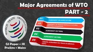 Topic : Major Agreements of WTO | Part 2 | SCM | GATS | TRIPS