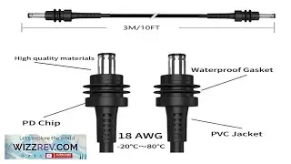 Upgraded Starlink Mini Cable 9.8FT 3M Waterproof DC to DC Charging Cable dc dc