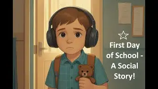 First Day of School - A Social Story! #autism #neurodivergent #socialstory #sensory
