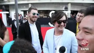 Dom Lau chats to George Sheppard, Jay Bovino & Michael Chugg on the ARIA Red Carpet