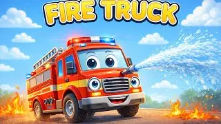 Fire Truck Song | Nee-Naw! Rescue Vehicles for Kids 🚒 | KIDOO KINGDOM