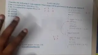 GATE CSE 2012 Q || C PROGRAMMING  ||Data Structure || GATE Insights Version: CSE