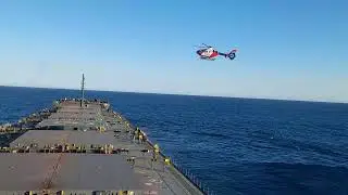 Helicopter and Ship in Strong wind | Real Merchant Navy Life at Sea