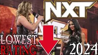 NXT SUCKS!!! LOWEST RATINGS IN A YEAR!!! WWE NXT FALLS UNDER 550K #NXT #WWE
