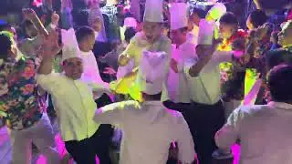 fun with my lovely Chefs   in New year party #lifeisbutadream 