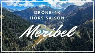 Station de M&eacute;ribel hors saison - Plan Drone 4K