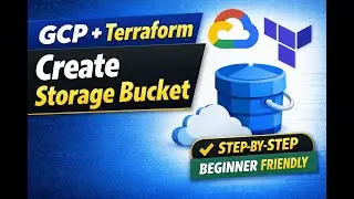 GCP with Terraform | Create Cloud Storage Bucket Step-by-Step Tutorial.