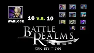 WARLOCK 10vs10 LOTUS Units - Battle Realms Zen Edition HD (with Timestamps)