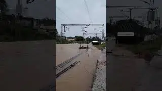 Water logging at Kamareddi Railway Station (Nizamabad Side)🚂