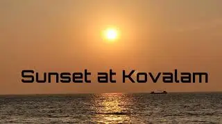 Kerala - Kovalam beach - Sunset