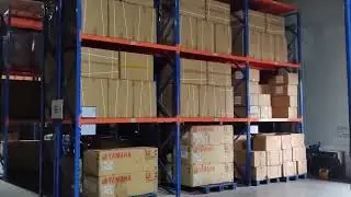 NELSON Heavy-duty beam racking customer warehouse real shot