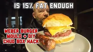 Weber Burger Mould Review + DIY Chud Box Hack #weberkettle #bbq #indirectcooking #cooking