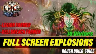 Blow Up Your Screen on a BUDGET - 250% INC AOE Blade Vortex Elemantalist -Poe 3.26 Rough Build Guide