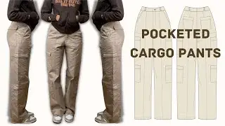How to make Pocketed Cargo Pants - | Inspired By Myah