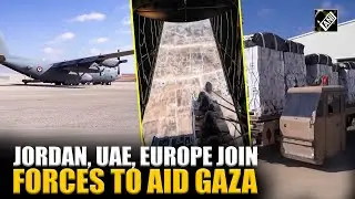 WATCH: Jordan, UAE, European nations deliver humanitarian aid to Gaza through coordinated airdrop