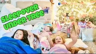 LAST TO LEAVE sleep over under the CHRISTMAS TREE