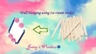 Easy ice cream stick craft in lockdown | #lockdowncrafts #jennyswonders | Ep#16