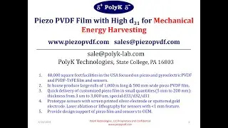Piezoelectric Energy Harvesting Mechanical to Electricity, Walking Shoe Strike, backpack, Ocean Wave