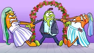 Perrengues de Casamento|| As Frutas Lidam com Situações Inusitadas em Seu Casamento || Casal Pera