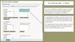 Step-2 of Run Estimate(Patent) | Global IP Estimator Online