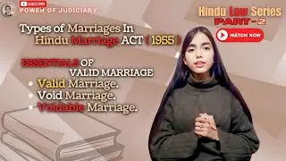 Types of Hindu Marriage | Hindu Marriage Act 1955 | Valid, Void, and Voidable Marriages Explained