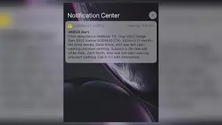 What is the criteria to push out an AMBER Alert?