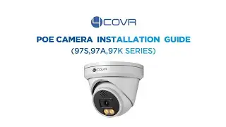 How to install 4COVR Security System 97 series Turret Dome Camera