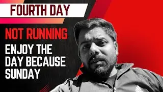 Fourth day  not running  ￼enjoy the day because Sunday🤣￼