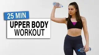 25 MIN UPPER BODY WORKOUT  WITH WATER BOTTLES- for toned arms, shoulders, chest, back