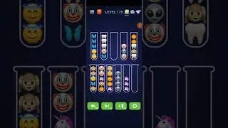 Emoji Sort Puzzle Level 175 solution , Emoji Sort - Puzzle Games, People Lovin Games, All Levels