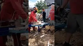 Log Splitter #firewood