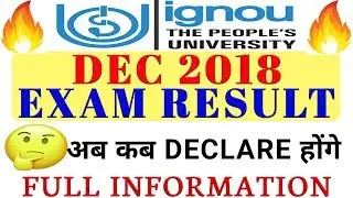 IGNOU Result Dec 2018 New important Notification By TIPS GURU