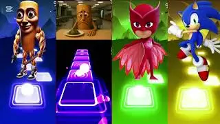 TILES HOP 🆚 TUN TUN SAHUR 🆚 BALERINA COPUCHINO 🆚 PJ MAX 🆚 SONIC 🆚 COFFIN DANCE