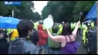 Anti fracking protesters gather at Balcombe for a sixth day