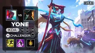 Yone vs GangPlank Top - KR Challenger - Patch 25.8 Season 15