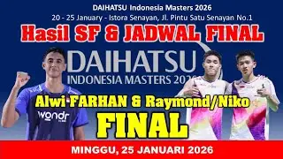 ALWI & RAYMOND/NIKO KE FINAL DAIHATSU INDONESIA MASTERS 26 || JADWAL FINAL 