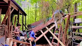 Boys of construction do it again! Complete demolition, salvage, and rebuild!