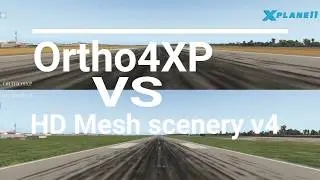 X-Plane 11 Mod: Игра только с Ortho4xp VS HD Mesh Scenery v4