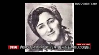 SARBATOARE INCHINATA REGRETATEI ARTISTE MARIA BARARU, LA ZVORISTEA