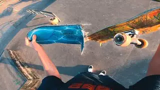Trying Out The UNBREAKABLE Skateboard... * i broke it *