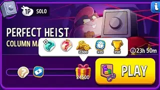 column mania rainbow super sized perfect heist solo challenge | match masters 