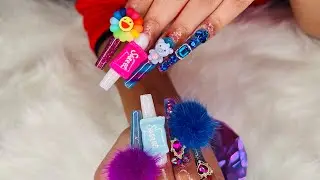 Acrylic Nails Design / Multi Color Set #acrylicnails #nails #nailart #subscribe