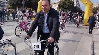 Τρίκαλα Ποδηλατικός Γύρος έναρξη χορευτικά παραδοσιακοί χοροί εκκίνηση πλατεία Κυριακή 10-11-2024