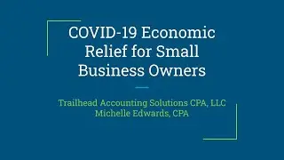 COVID-19 Economic Relief for Small Business Owners