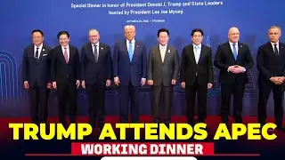 LIVE: U.S President Trump participates in a Dinner hosted by South Korean president Lee |APEC Summit