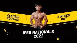 Ifbb nationals 2022 - 4 weeks out classic routine #bodybuilding #classicphysique #fitness