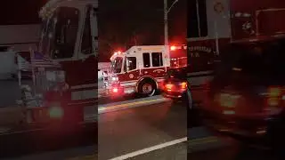 West Hempstead Fire Department Rescue 2 Taking Up From A Call In Nassau County New York