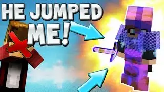 HE JUMPED ME?!?!? (MINECRAFT BED WARS) W/TheGoldenCrapple