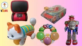 Repair toys: Musical toy cat, robot, tank, drum, AT Smart Robot