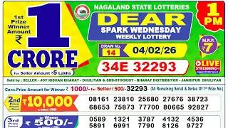 Nagaland Lottery Sambad Live 1pm 04.02.2026 | Lottery Live